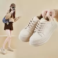 冬季加绒小白鞋新款韩版ins女学生厚底板鞋休闲保暖