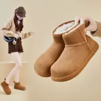 加绒高帮雪地靴女冬季新款学生ins韩版保暖休闲厚底增高