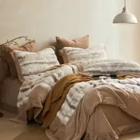 高克重柔软兔毛绒四件套秋冬牛奶绒床品撸毛感无静电保暖被套