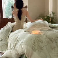高端中古风加厚牛奶绒四件套a类级秋冬保暖被套贴身不闷汗