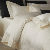 高端意式极简120s海岛棉四件套纯棉亲肤吸湿透气全棉被套耐用耐洗