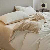 高端A类全消光牛奶绒四件套秋冬保暖婴儿绒加厚珊瑚绒床被套床用