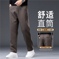 商务时尚长裤男秋冬季休闲裤男款宽松修身百搭弹力直筒裤男士
