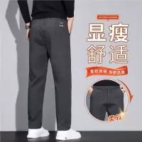 秋冬男士休闲裤宽松直筒显瘦百搭潮流舒适高端轻商务弹力裤子男款