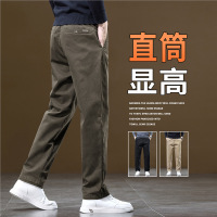 秋季新款休闲裤男士修身直筒裤百搭商务男裤宽松春秋长裤子男
