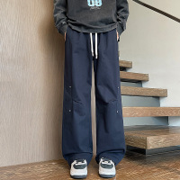 秋冬季新款休闲裤男款宽松阔腿百搭工装直筒裤子时尚潮流长裤