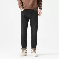 年秋季新款男士牛仔裤宽松锥形美式高街潮流百搭休闲长裤子男