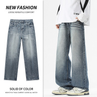 2608秋季新款美式微宽松直筒百搭舒适显高显瘦网红推荐潮流长裤男