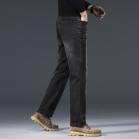 秋冬新款美式弹力牛仔裤男青年男士时尚帅气直筒休闲男装长裤