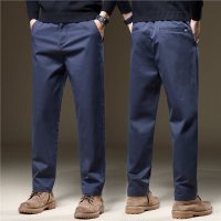 男装长裤秋冬男裤弹力休闲裤男士宽松时尚百搭直筒裤中年商务西裤