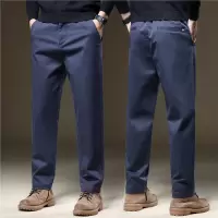 男装长裤秋冬男裤弹力休闲裤男士宽松时尚百搭直筒裤中年商务西裤