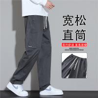 秋冬新款休闲裤男士宽松长裤商务直筒裤显高时尚百搭帅气工装裤男