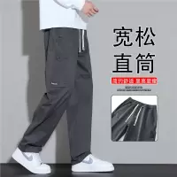 秋冬新款休闲裤男士宽松长裤商务直筒裤显高时尚百搭帅气工装裤男