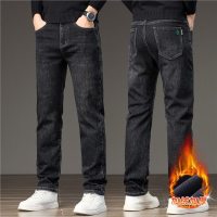 秋季百搭牛仔裤男士春秋款高端新款直筒长裤弹力水洗休闲裤子