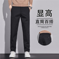 高端舒适新款秋冬时尚百搭舒适潮流男士商务休闲直筒爸爸长裤
