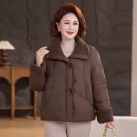 新款女装棉衣女中年人40岁短款妈妈装外套女50岁冬季保暖棉服衣服