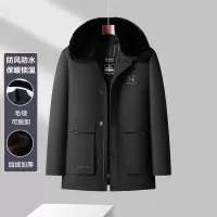 中年男装内胆可脱卸爸爸冬装棉衣中老年棉袄外套棉服防寒服加绒加