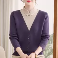 年加绒保暖妈妈装上衣女时尚气质婆婆装大码宽松冬装小衫女装