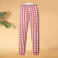 新款印花妈妈裤子女洋气碎花格子女装长裤中老年女裤40-50岁加绒