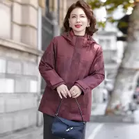 新款妈妈羽绒服40-60岁中老年女士休闲保暖90绒鸭绒服50岁衣服冬