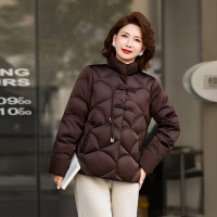 时尚女中老年妈妈装羽绒服女大码冬季保暖鸭绒90绒女4060岁冬款女