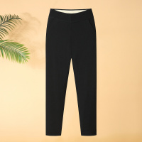 高弹力妈妈装女裤时尚休闲中老年人洋气大码裤40-60岁加绒保暖裤