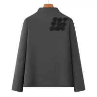 中年妈妈秋冬季新款立体花朵刺绣半高领弹力加绒加厚保暖打底衫女