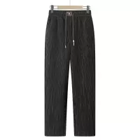 妈妈冬装洋气加厚松紧腰休闲裤新款中老年女装加绒直筒裤50岁