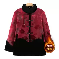 年老年棉衣女冬洋气老太太保暖外套棉服奶奶装大码宽松老人家