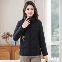 时尚立领妈妈棉衣女洋气中老年刺绣女装保暖棉服冬装衣服50岁