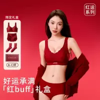 红色内衣女士小胸聚拢2026马年结婚新娘礼盒套装本命年无痕文胸罩
