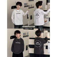 童酷儿童冬款湖州织里童装百搭小山印花T恤加厚男童打底衫潮