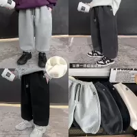 童酷儿童冬款湖州织里童装百搭宝宝休闲裤加厚贴标男童卫裤潮