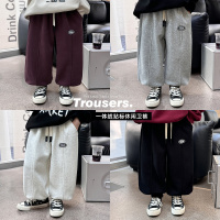 童酷儿童冬款湖州织里童装韩版宝宝休闲长裤加厚贴标男童卫裤