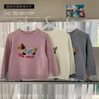 童酷儿童冬款湖州织里童装韩版宝宝针织衫小狗刺绣男童毛衣潮
