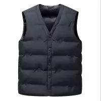 羽绒马甲男秋冬新款爸爸休闲马夹坎肩男士中老年轻薄老人保暖背心
