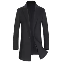 100%羊毛双面呢大衣商务男士秋冬新款中长双面呢大衣妮子外套男装