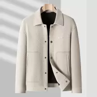 秋冬新款加棉加厚男青年时尚夹克保暖夹克青年时尚百搭休闲茄克衫