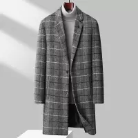 秋冬新款毛呢大衣青年男士韩版中长款羊毛大衣风衣男外套