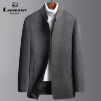 秋冬新款男士手工双面呢羊毛大衣男中长款羊绒呢子大衣风衣男外套