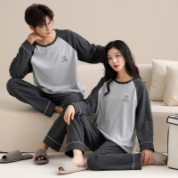 睡衣男士秋冬德绒大码季开衫长袖套装加绒加大保暖家居服