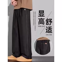 牛仔裤男款直筒宽松秋冬新款美式潮牌原色丹宁男士休闲长裤子