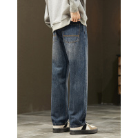 裤子男牛仔裤美式高街潮牌复古新款宽松直筒水洗春秋休闲阔腿
