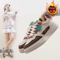 ins加绒低帮小白鞋女冬季韩版百搭学生板鞋保暖休闲鞋