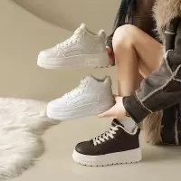 雪地靴女冬季新款加厚加绒老爹鞋休闲保暖百搭厚底棉鞋