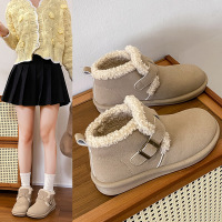 雪地靴女新款冬季百搭加绒加厚保暖马丁靴短筒棉鞋休闲
