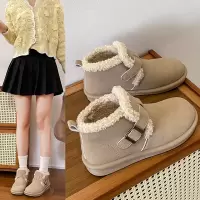 雪地靴女新款冬季百搭加绒加厚保暖马丁靴短筒棉鞋休闲