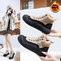 雪地靴女新款冬季百搭加绒加厚保暖马丁靴短筒棉鞋休闲