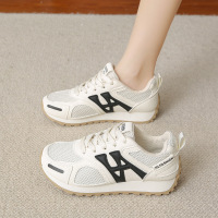 ins韩版新款老爹鞋女秋季学生跑步运动休闲皮面透气街