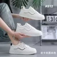 秋季小白鞋新款韩版ins女学生厚底增高皮面透气休闲鞋